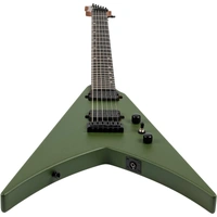 Spira V-400 MGR Flying-V Body Electric Guitar - Satin Dark Green