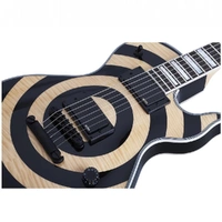 Wylde Audio Odin Grail Electric Guitar Ebony Fretboard Raw Top Bullseye