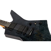 Spira Guitars X-500 TBK Ebony Fretboard Electric Guitar - Transparent Black