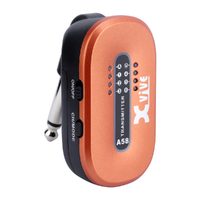Xvive Audio U2 Digital Wireless Guitar System - Orange - 5.8GHZ