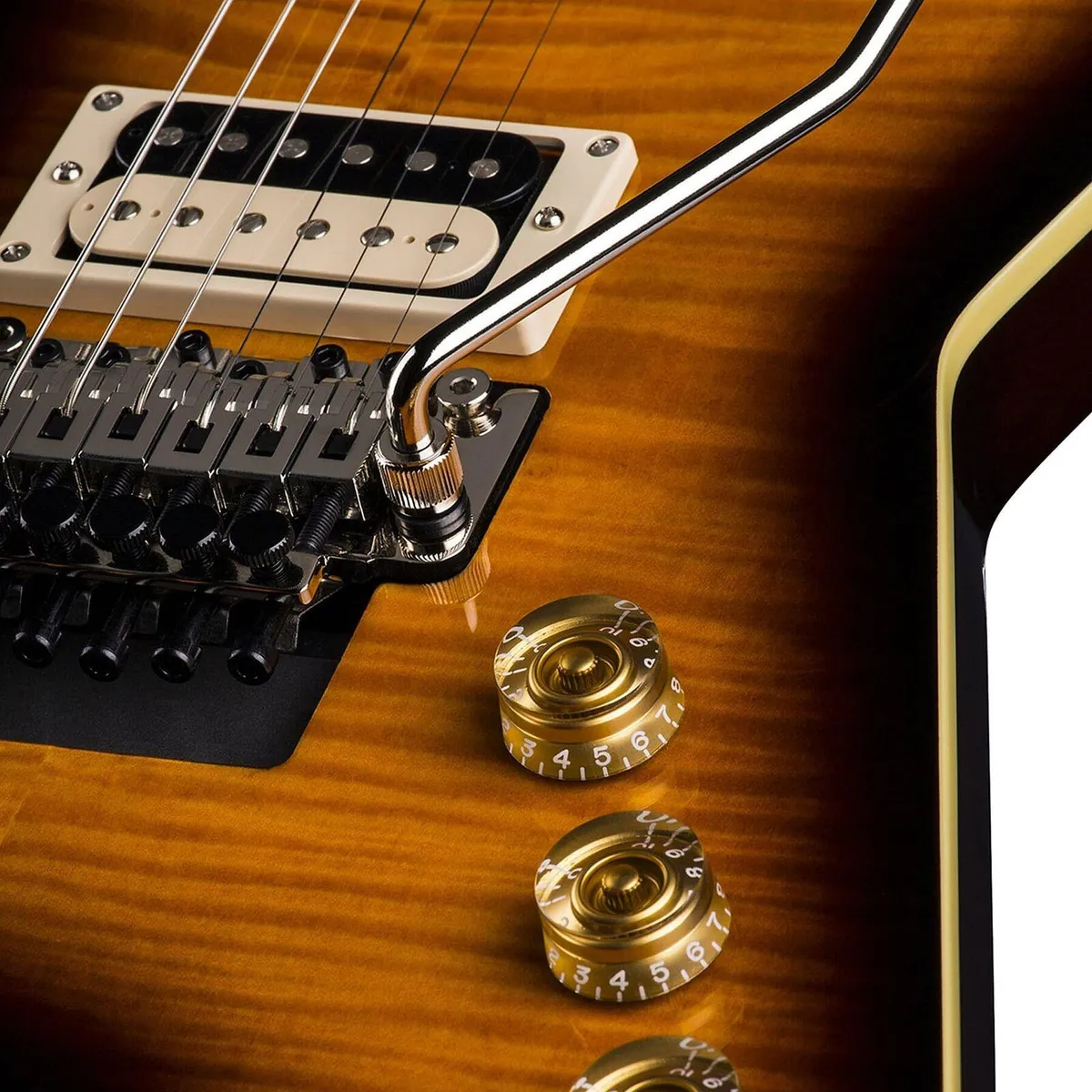 Dean ML 79 F TBZ Floyd Series Flame Top Electric Guitar – Trans