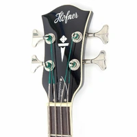 Hofner Verythin Bass - Long Scale Trans Dark Cherry All Maple with Hard Case