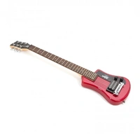 Hofner Shorty Electric Guitar with Gig Bag - Red