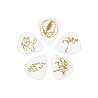 D'Addario Grateful Dead Icons, White ¶ÿCelluloid, Medium