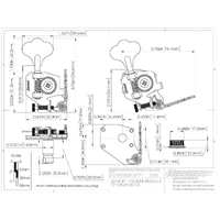 Hipshot 20100B BT1 Bass Xtender for Musicman - Clover Key, Black