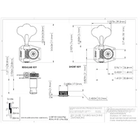 Hipshot HB1 Bass Tuning Machine - Black - single Machine 