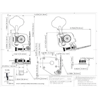 Hipshot 20700B BT7 Bass Xtender - Clover Key, Black Direct replace for Fender