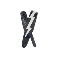 D'Addario Icon Collection Leather Guitar Strap, Lightning