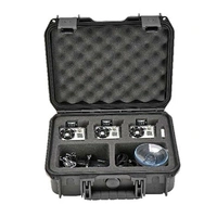SKB i-Series GoPro Camera Case (Holds 3), Black -  Waterproof High Strength