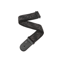 D'Addario Woven Guitar Strap, Black/Grey Tattoo