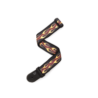 D'Addario Hot Rod Flame Guitar Strap, Red