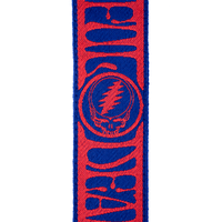D'Addario Grateful Dead Woven, Steal Your Face, Red/Blue