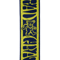 D'Addario Grateful Dead Woven, Dancing Bears, Yellow/Navy