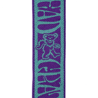 D'Addario Grateful Dead Woven, Dancing Bears, Teal/Purple