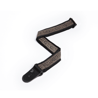 D'Addario Woven Guitar Strap, Brown Jaquard Design