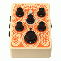 Orange Acoustic Guitar Preamp Pedal with XLR and 1/4" Outputs