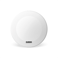 Evans EQ3 Resonant Coated White Bass Drum Head, No Port, 18 Inch