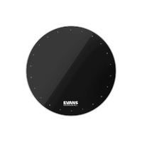 Evans EQ1 Resonant Black Bass Drum Head, 20 Inch