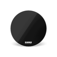 Evans Resonant Black Bass Drum Head, 22 Inch