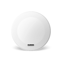 Evans EQ3 Resonant Coated White Bass Drum Head, No Port, 26 Inch