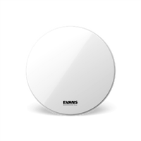 Evans EQ3 Resonant Smooth White Bass Drum Head, No Port, 28 Inch