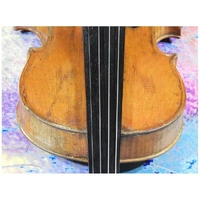  Fine Antique French Violin Labeled F. Breton Made in Mirecourt circa 1850