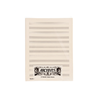Archives Double-Folded Manuscript Paper Sheets, 8 stave, 24 Sheets