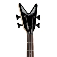 Dean Guitars Metalman Flying V Electric Bass Guitar - Black