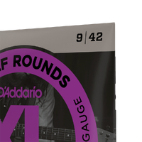 D'Addario EHR320 Half Round Electric Guitar Strings, Super Light, 9-42