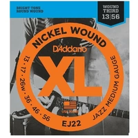 D'Addario EJ22 4 SETS XL Nickel Jazz Medium  Electric Guitar Strings 13 - 56