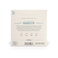 D'Addario EJ73 Mandolin Strings, Phosphor Bronze, Light, 10-38, 3 Sets