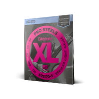 D'Addario EPS170-5 5-String ProSteels Bass Guitar Strings, Light, 45-130, Long Scale