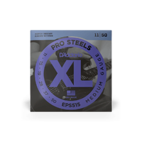 D'Addario EPS515 ProSteels Electric Guitar Strings, Medium, 11-50