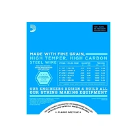 D'Addario 4 x EXL148 Nickel-Wound, Drop C Tuning Electric Guitar Strings 12 - 60