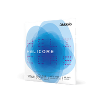 D'Addario Helicore Violin Single E String, 4/4 Scale, Heavy Tension
