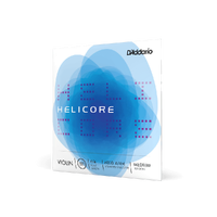 D'Addario Helicore Violin Single A String, 4/4 Scale, Medium Tension