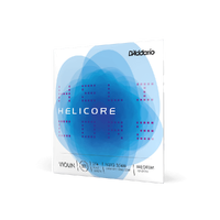 D'Addario Helicore Violin Single D String, 3/4 Scale, Medium Tension