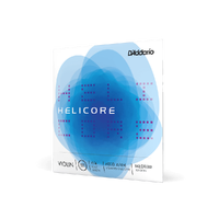 D'Addario Helicore Violin Single D String, 4/4 Scale, Medium Tension