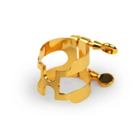 D'Addario H-Ligature & Cap, Tenor Saxophone (Hard Rubber Mouthpieces), Gold