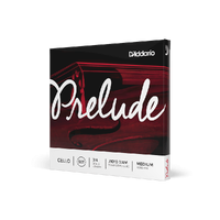 D'Addario Prelude Cello Single A String, 3/4 Scale, Medium Tension