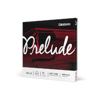 D'Addario Prelude Cello Single D String, 1/2 Scale, Medium Tension