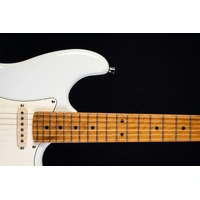 Jet JS-300 SSS Electric Guitar Olympic White  - Roasted Maple Neck
