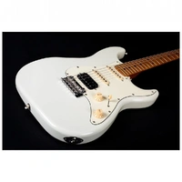 Jet JS-400-OW HSS Electric Guitar - Olympic White  - Roasted Maple Neck 
