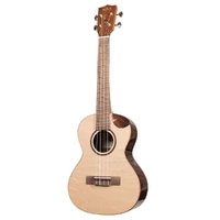 Kala KA-SPT-SC Solid Spruce Scallop Tenor Ukulele Inc Transit Case