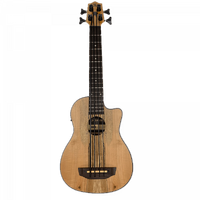 Kala UBASS-SP-MAPL-FS Spalted Maple Fretted Ubass with Bag