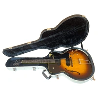 King Snake Curtis P90 Hollowbody Electric Guitar, Tobacco Sunburst c/w Case