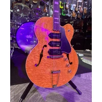 King Snake Three Bone-T Hollowbody Electric Guitar - Amber Natural