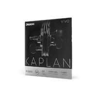 D'Addario Kaplan Vivo Violin String Set, 4/4 Scale, Light Tension