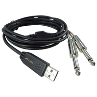 The Behringer Dual Mono 1/4ƒ?� Jack Connectors Stereo LINE Tp USB Interface Cable