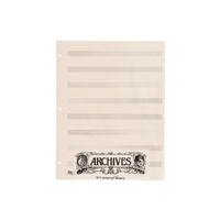 Archives Looseleaf Manuscript Paper , 8 Stave, 50 Pages